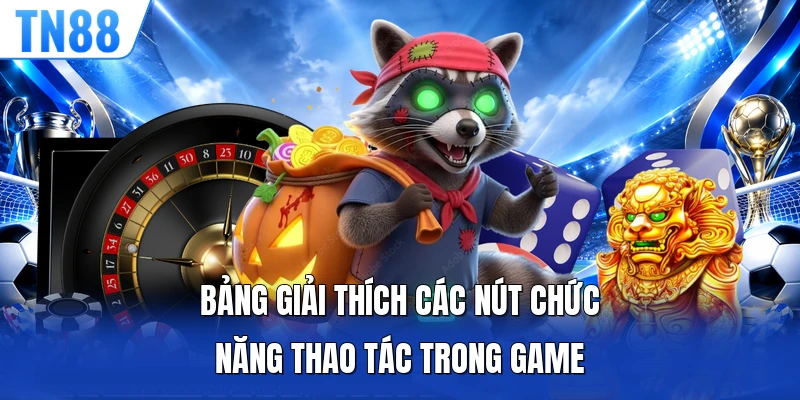 Bảng giải thích các nút chức năng thao tác trong game 