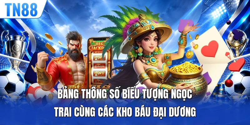 Bảng thông số biểu tượng ngọc trai cùng các kho báu đại dương