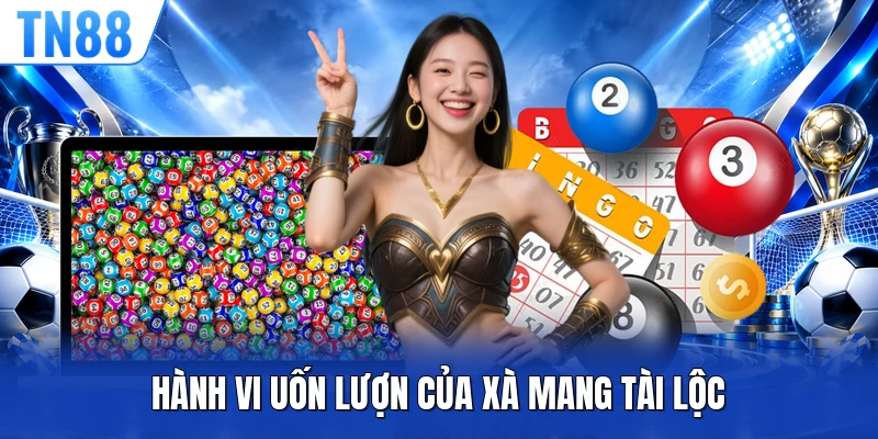 Hành vi uốn lượn của xà mang tài lộc