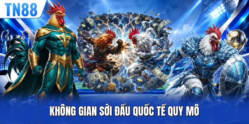 Không gian sới đấu quốc tế quy mô